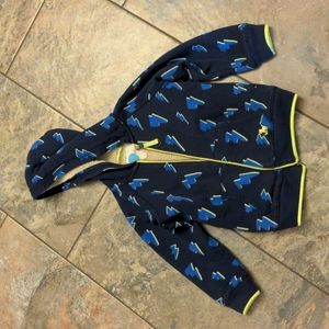 Mini Boden Shaggy Lined Zip Up Hoodie 4-5 110cm